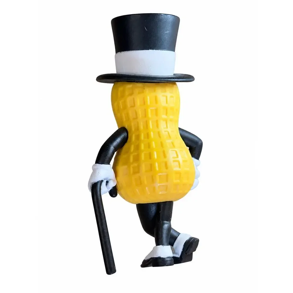 Mr. Peanut Planters Collectible Figure Top Hat Monocle Cane Yellow Black
